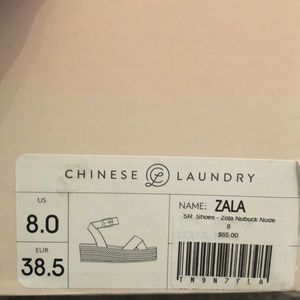 Chinese Laundry Zala Nubuck Nude sz. 8.5